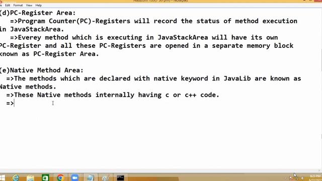 09 CORE JAVA DAY 9 & 10 WHAT IS METHOD AREA HEAP AREA JAVA STACK AREA смотреть онлайн