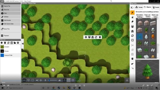 A PATH Through A CANYON Speed Development COMMENTARY | Smile Game Builder Map Creation смотреть онлайн