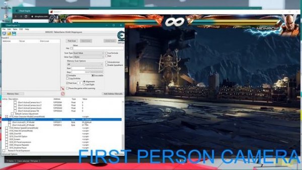 Tekken 7 Camera Unlock with Cheat Engine Table (depricated) (Cheat Table not working)