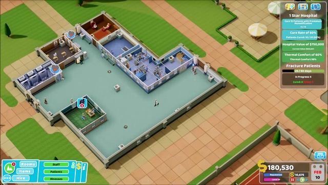 Two Point Hospital - Episode 77 - 1 star Sweaty Palms смотреть онлайн
