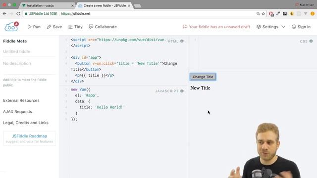 EVENTS & METHODS | VueJS | Learning the Basics смотреть онлайн