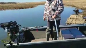 Обзор. ПНД Гибридная лодка болотоход