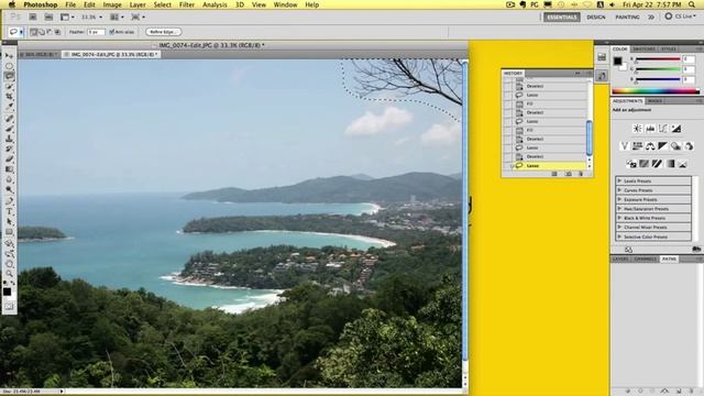 How to remove unwanted objects & dust from photographs using Photoshop CS5 смотреть онлайн