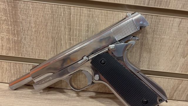 Quick review of the KLI 4.5mm/.177mm BB 1911 Classic Co2 Blowback Pistol (Full Metal – Silver ) смотреть онлайн