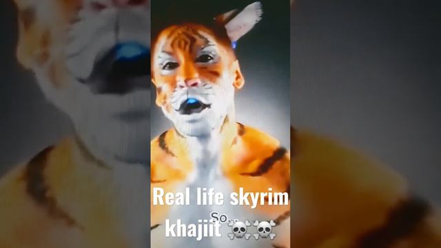 Skyrim Khajiit In Real Life ☠☠ #foryou #skyrim #khajiit