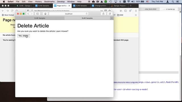 Sample code walkthrough - Django Tutorial смотреть онлайн