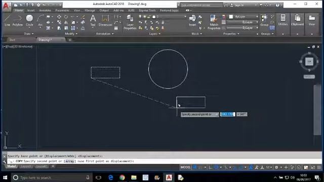 AutoCAD 2018 - 22. Copy Command смотреть онлайн