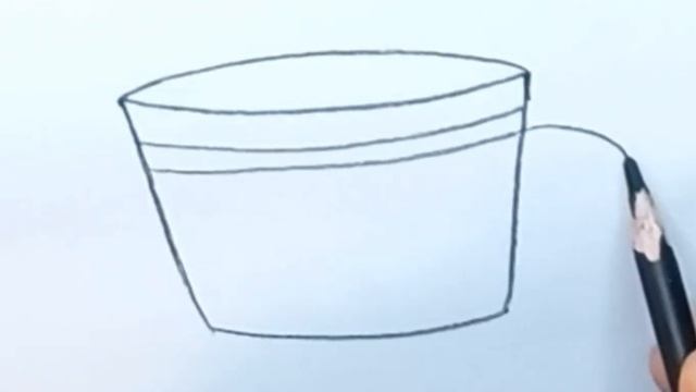 How to draw cup  saucer!!@APDRAWING  как нарисовать чашку с блюдцем