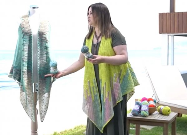 Alize Diva Накидка крючком