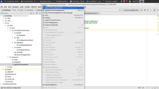 Spring Boot H2 In-Memory Database example смотреть онлайн