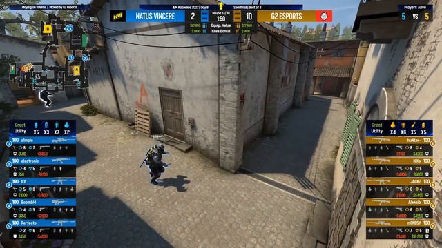Navi Vs G2 - IEM Katowice 2022  - HIGHLIGHTS | CSGO - Map 1 Inferno