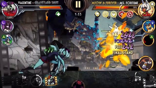 Skullgirls Mobile: How to exploit Graveyard Shift Valentine смотреть онлайн