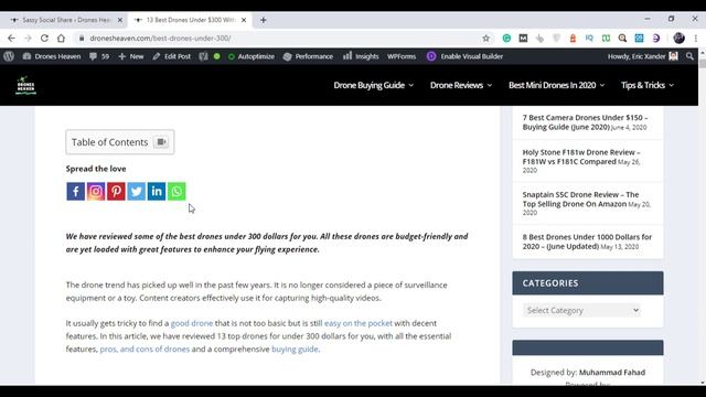 How to Add Social Media Share Buttons on Wordpress Website or BlogPost in 2020 - Hindi / Urdu смотреть онлайн