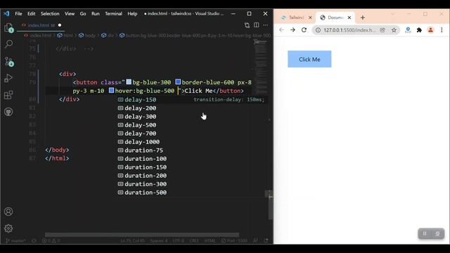 Tailwind CSS v3 Crash Course | #9 - How to Use Hover and Transition in Tailwindcss | #hover #css3 смотреть онлайн