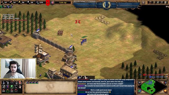 Berbers vs Ethiopians | Empire Wars | 1v1 Arabia | vs TheViper | AoE2 смотреть онлайн