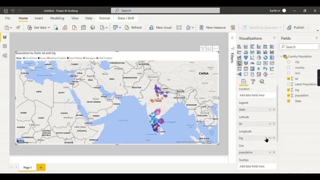 Basic Map & Filled Map in Power BI - Visuals with Nags смотреть онлайн