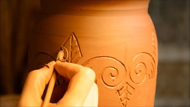 Нанесение декора на основу морковника. смотреть онлайн