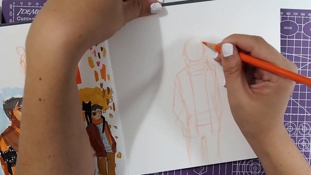 Not My Best Marker Drawing | Designing a patreon postcard смотреть онлайн