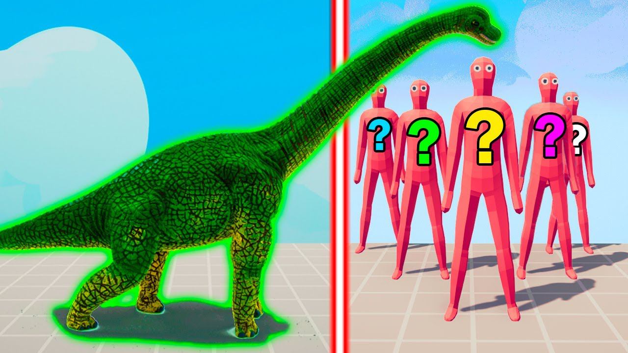 GIANT BRACHIOSARIUS TEAM vs RANDOM TEAM | TABS - Totally Accurate Battle Simulator смотреть онлайн