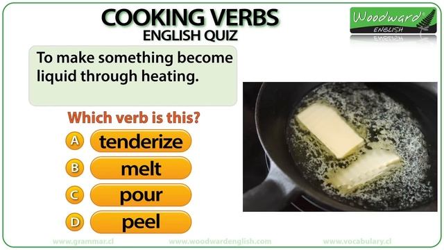 Cooking Verbs - English Vocabulary Quiz