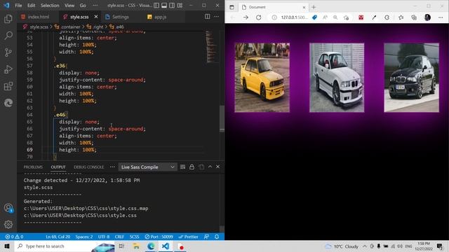 CSS shaded cards that pop up on click events | Html, Sass & Scss, JavaScript смотреть онлайн
