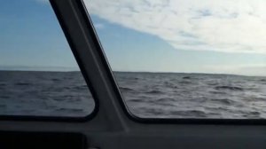 Ладожское озеро. Измеряем глубину. Под килем 228 метров.