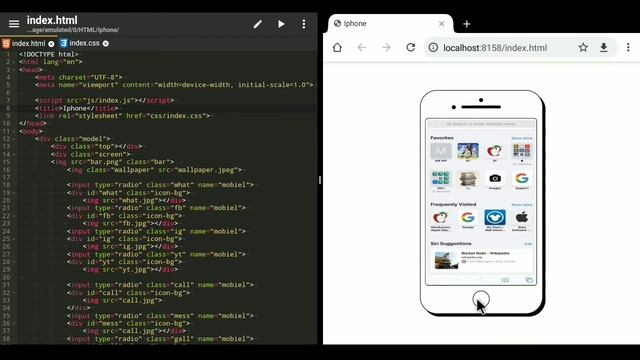Iphone make in HTML and CSS. смотреть онлайн