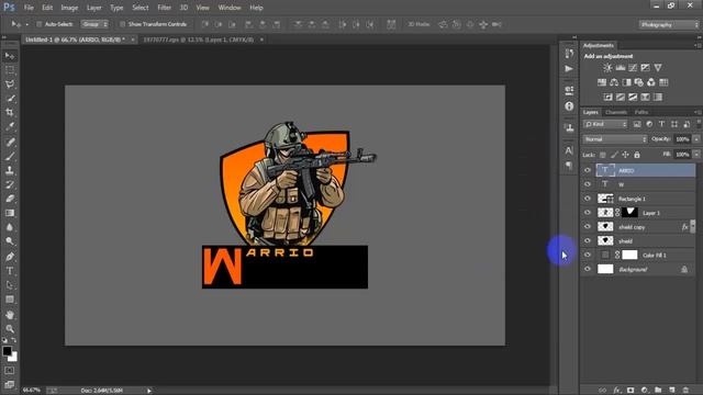 How To Make Gaming Logo In Photoshop Tutorial смотреть онлайн
