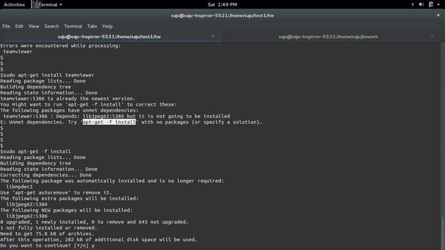 How to Fix Error processing teamviewer dependency problems leaving unconfigured смотреть онлайн