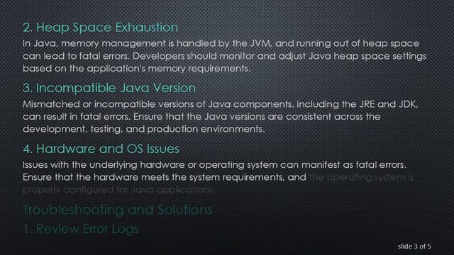 Troubleshooting "Fatal Error" in Java Runtime Environment смотреть онлайн