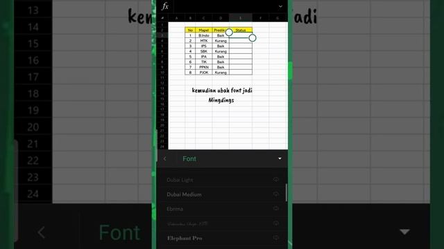 Tips Cara Membuat Ceklis di Excel | Tutorial Excel di Android #excel #tutorial смотреть онлайн
