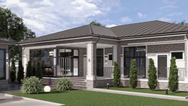 ШИКАРНЫЙ Проект 17,6х16 Одноэтажного Дома на 182,6 м2 на 12 соток участка смотреть онлайн