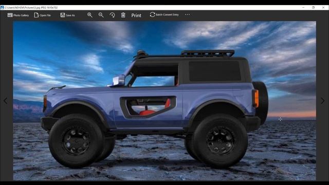 2023 Ford Bronco Raptor Rendered