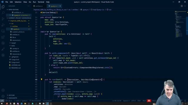 Simplifying the components type - Improve your Rust skills by making an ECS library смотреть онлайн