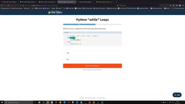 Real Python's Quiz on While Loops смотреть онлайн