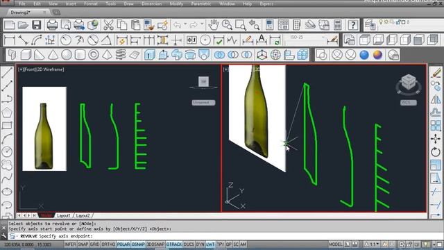 CONSTRUCCION DE UN BODEGON 3D EN AUTOCAD 1 смотреть онлайн