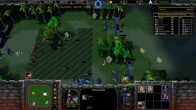 【WarCraft 3】Zombie Defense v0.22r ► Game 85 (Prime Chancellor) ★ Normal | Sunken (20 Minutes) ║#435 смотреть онлайн