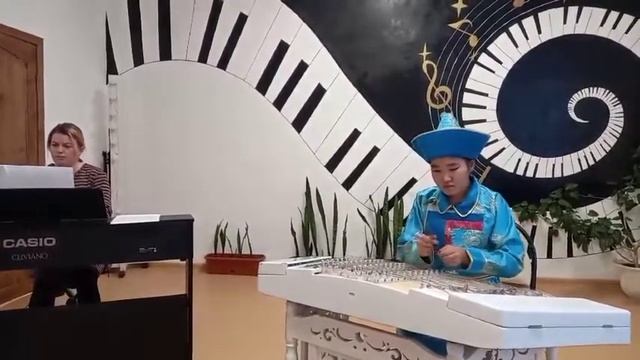 Танец для чанз с фортепиано -Б.А.Самбуева Катя Санага. смотреть онлайн