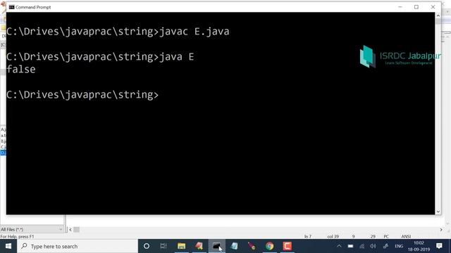 STRING Handling in JAVA ~ #7 (equals Vs equalsIgnoreCase method) смотреть онлайн