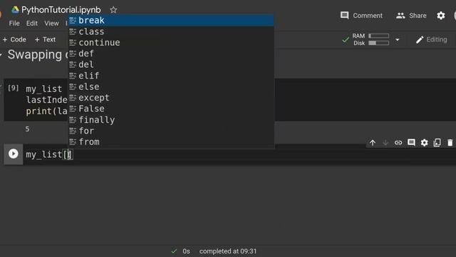 Python List Practise | Swapping first and last element | Lecture-11 | Python tutorial in Hindi смотреть онлайн
