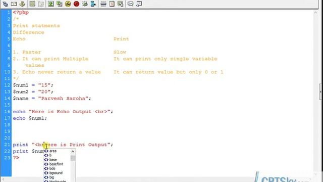 8 echo Vs Print in PHP смотреть онлайн