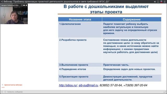 Проблемы организации проектной деятельности дошкольников (Гусева Т.А.) смотреть онлайн