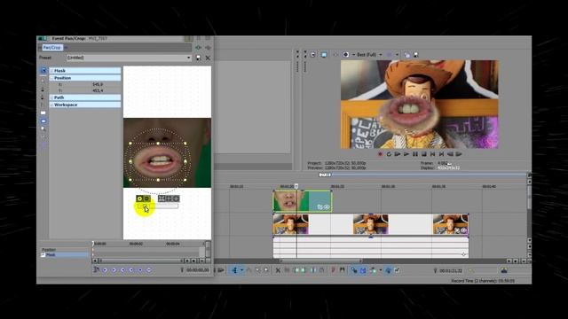 СПЕЦЭФФЕКТЫ в SONY VEGAS (как сделать говорящий рот у объекта) смотреть онлайн