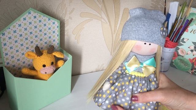 Интерьерная кукла. Ручная работа. смотреть онлайн