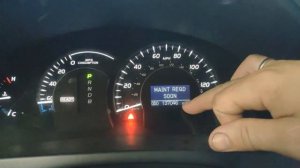 Kак сбросить MAINT REQD  на Toyota Camry 40  Reset Oil Maintenance Light Toyota Camry