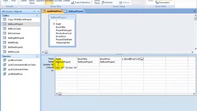 Access 2007: Update Action Query смотреть онлайн