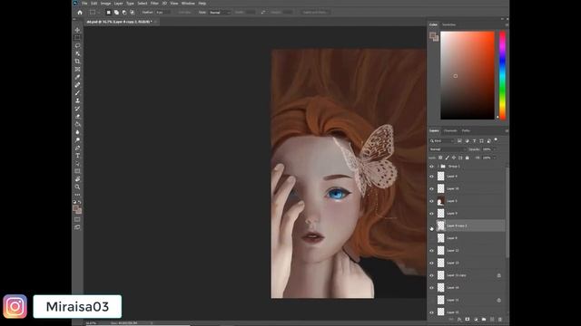 Digital Painting | Photoshop Semi-Real【Speed Paint】 смотреть онлайн