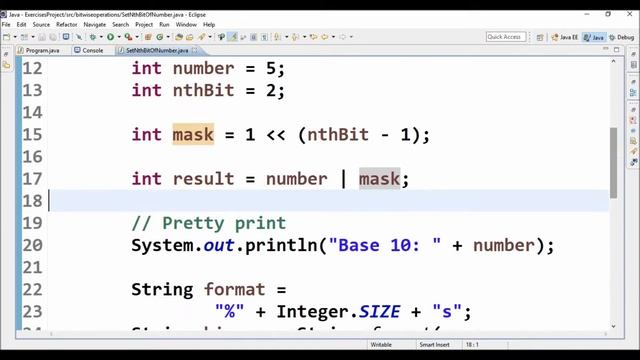 bitwise op set nth bit in java смотреть онлайн