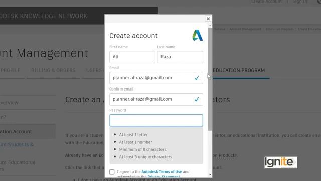 AutoCAD Lec #002 || Creating An Account For AutoDesk Products смотреть онлайн