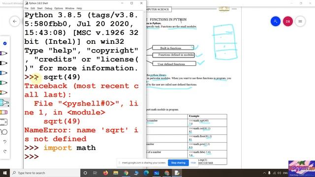 CHAPTER-2 FUNCTIONS IN PYTHON Part -1 смотреть онлайн
